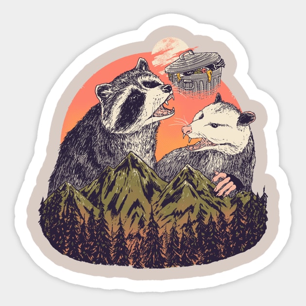 Majestic Trash Sticker by Hillary White Rabbit